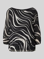 Bluzka o kroju regular fit z długim rękawem i wzorem na całej powierzchni od s.Oliver BLACK LABEL - 7