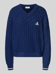 Loose fit gebreide pullover van puur katoen, model 'CAARLAS STRUCTURE' van Armedangels - 1