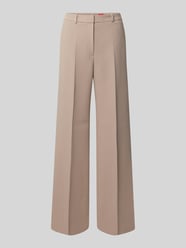 Wide leg stoffen broek met viscose, model 'HASMINA' van HUGO Beige - 39
