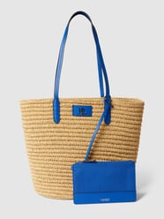 Shopper mit Label-Detail Modell 'BRIE' von Lauren Ralph Lauren Blau - 21