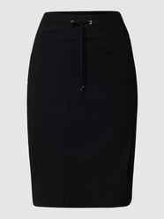 Knielange rok, model 'Waris' van Raffaello Rossi Grijs / zwart - 25