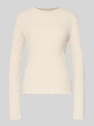 Bluzka z długim rękawem o kroju slim fit z dodatkiem wiskozy od s.Oliver RED LABEL - 36