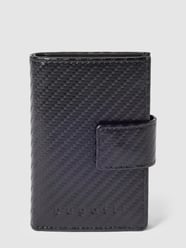 Kartenetui mit Label-Details Modell 'Secure Deluxe' von bugatti Schwarz - 3