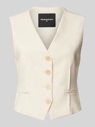 Gilet met paspelzakken, model 'Gilet' van Patrizia Pepe - 14