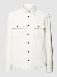 Hemdjacke mit Kentkragen von REVIEW Weiß - 19