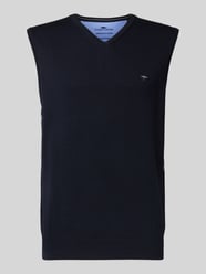 Pullunder mit Logo-Detail Modell 'Slipover Superfine' von Fynch-Hatton - 2