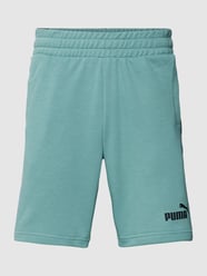 Sweatshorts mit Label-Print von PUMA PERFORMANCE Blau - 32