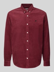 Regular Fit Freizeithemd mit Button-Down-Kragen Modell 'MADISON' von Carhartt Work In Progress Bordeaux - 27