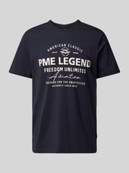 T-Shirt mit Label-Print von PME Legend Blau - 46