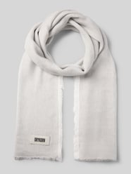Schal mit Label-Detail und Leinen-Anteil Modell 'PLINA' von DRYKORN - 46