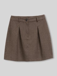 Spódnica mini z mieszanki wiskozy z zakładką od Tom Tailor Denim - 8