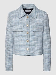 Żakiet z imitacji bouclé od Gerry Weber Niebieski - 11