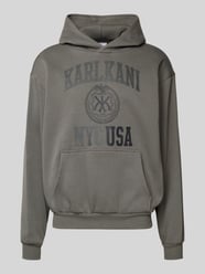 Hoodie met labelprint en kangoeroezak van KARL KANI - 38