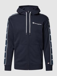 Sweatjacke mit Label-Applikation von CHAMPION Blau - 26