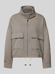 Jacke mit Stehkragen und Pattentaschen Modell 'DARIO' von SUNCOO PARIS Beige - 25