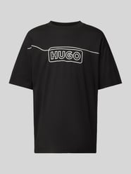 T-Shirt mit Label-Stitching Modell 'Noideryo' von Hugo Blue - 1