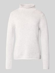 Sweter z dzianiny z wełny lana ze stójką od Fynch-Hatton - 36