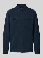 Regular Fit Overshirt mit Umlegekragen Modell 'CASTLEBAY' von Barbour Blau - 43