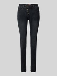 Skinny Fit Jeans im 5-Pocket-Design Modell 'Malibu' von Buena Vista Blau - 17