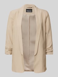 Regular Fit Longblazer mit Viskose-Anteil Modell 'BOSELLA' von PIECES Beige - 23