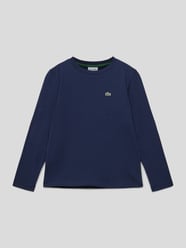 Longsleeve mit Logo-Stitching von Lacoste Blau - 4