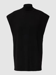 Poncho in Strick-Optik Modell 'GRIFFIN' von Drykorn Schwarz - 6