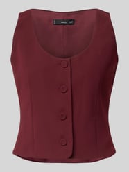 Cropped Weste mit Knopfleiste Modell 'IGUANA' von Mango Bordeaux - 16