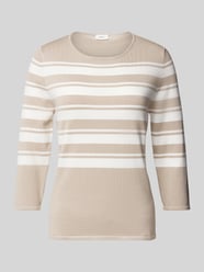 Pullover mit 3/4-Arm von s.Oliver BLACK LABEL Beige - 21