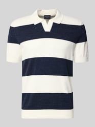 Slim fit Poloshirt van katoenmix in tricotlook van OLYMP Level 5 - 25