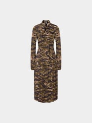 Maxikleid mit Schluppe von No21 Grau / Schwarz - 10