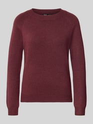 Regular Fit Pullover mit Rundhalsausschnitt Modell 'RICA' von ONLY Bordeaux - 21