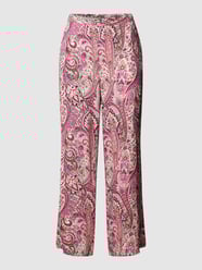 Stoffhose mit Paisley-Muster von Soyaconcept Rosa - 30