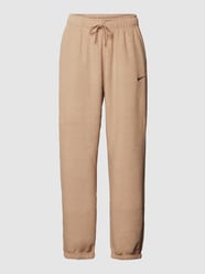 Oversized Sweatpants aus Frottee von Nike Beige - 26