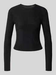 Slim Fit Langarmshirt mit Strasssteinen von Armani Exchange - 28