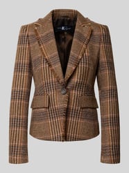 Żakiet o kroju slim fit z żywej wełny z kieszeniami z patką od Luisa Cerano - 4