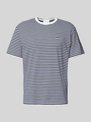 T-Shirt mit Label-Stitching von Lacoste Blau - 28