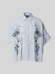 Bluzka z krótkim rękawem o kroju oversized z czystej bawełny model 'JONKOE' od Essentiel Antwerp - 23