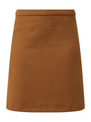 Rok met wolgehalte  van Esprit Collection Bruin - 28