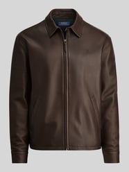 kurtka skórzana, krój regular fit od Polo Ralph Lauren - 4