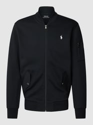 Sweatjack met ritssluiting, model 'BOMBER' van Polo Ralph Lauren Grijs / zwart - 20