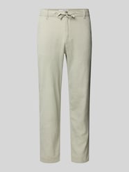 Slim tapered fit broek met tunnelkoord, model 'Brody' van SELECTED HOMME - 8