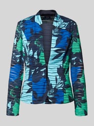 Marynarka w kratkę o kroju slim fit w całościowym wzorze od Vera Mont - 3
