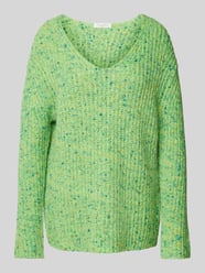 Gebreide pullover met V-hals van Christian Berg Woman Groen - 8