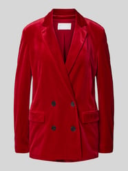 Regular Fit Blazer mit Reverskragen und Pattentaschen von Jake*s Collection Rot - 22