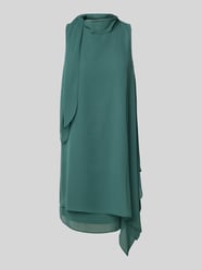 Knielanges Cocktailkleid mit Stehkragen und Schluppe von Vera Mont - 34