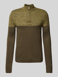 Gebreide pullover met opstaande kraag van Blend Groen - 42