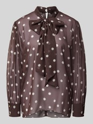 Relaxed fit blouse in semitransparant design van SWING - 8