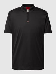 Poloshirt mit kurzem Reißverschluss von HUGO Schwarz - 3