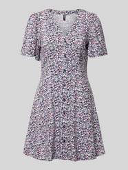 Lekko rozkloszowana sukienka mini z czystej wiskozy model 'ALBA' od VERO MODA - 36