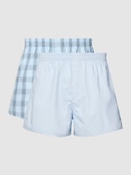 Boxershorts mit Karomuster im 2er-Pack von BOSS Blau - 29